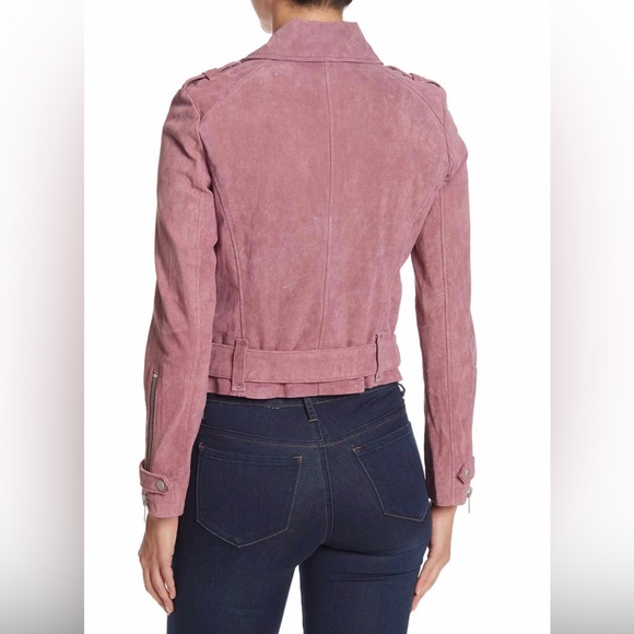 Andrew Marc New York Sabrina Suede Moto Jacket - Picture 2 of 12